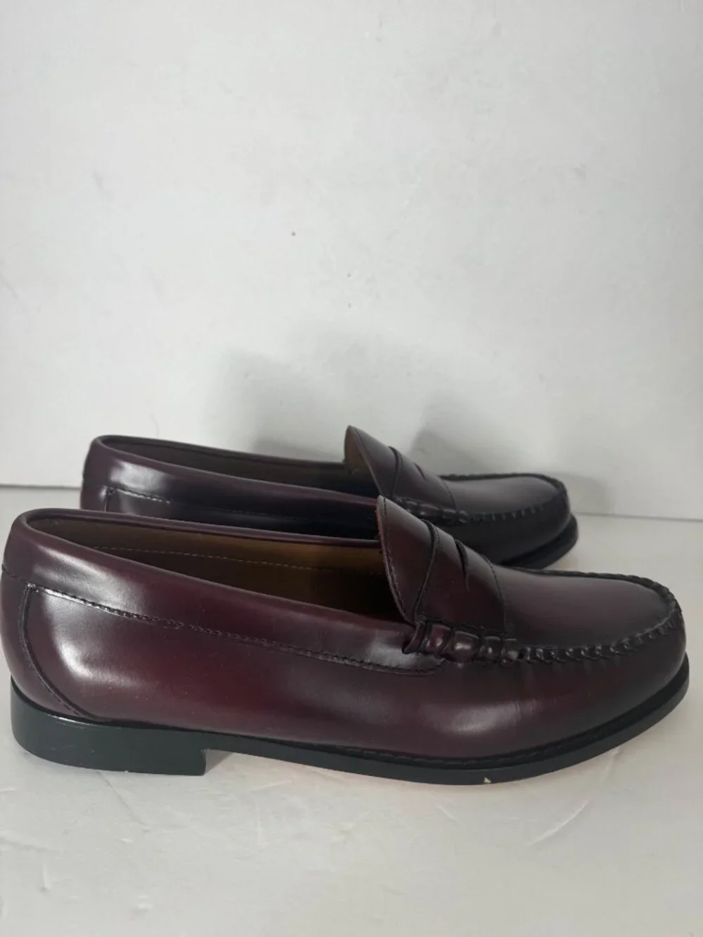 New J. CREW Classic Penny Loafer Leather in Wine Men's Size 9 $248 BS114